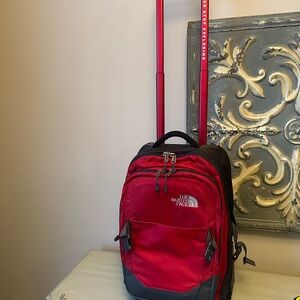The north face double track wheeled travel bag suitcase